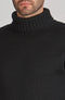 The Modern Submariner - Roll Neck Merino Wool Jumper Black-Jumper-Paul James Knitwear-XS-Black-Urbanheer
