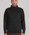 The Modern Submariner - Roll Neck Merino Wool Jumper Black-Jumper-Paul James Knitwear-XS-Black-Urbanheer
