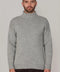 The Modern Submariner - Roll Neck Merino Wool Jumper Light Grey-Jumper-Paul James Knitwear-S-Light Grey-Urbanheer