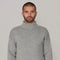 The Modern Submariner - Roll Neck Merino Wool Jumper Light Grey-Jumper-Paul James Knitwear-S-Light Grey-Urbanheer