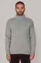 The Modern Submariner - Roll Neck Merino Wool Jumper Light Grey-Jumper-Paul James Knitwear-S-Light Grey-Urbanheer