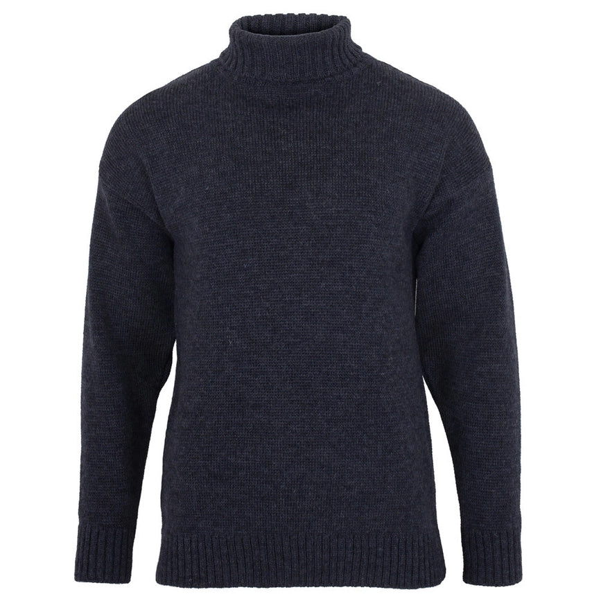 The Modern Submariner - Roll Neck Merino Wool Jumper Navy-Jumper-Paul James Knitwear-XS-Navy-Urbanheer