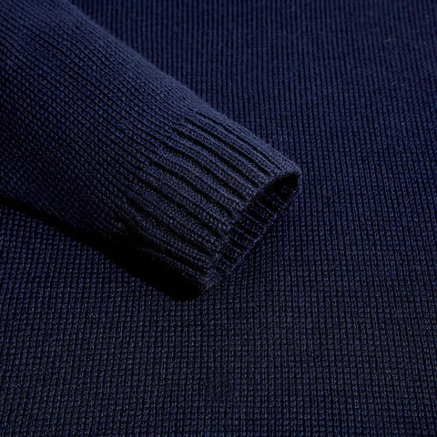 The Modern Submariner - Roll Neck Merino Wool Jumper Navy-Jumper-Paul James Knitwear-XS-Navy-Urbanheer