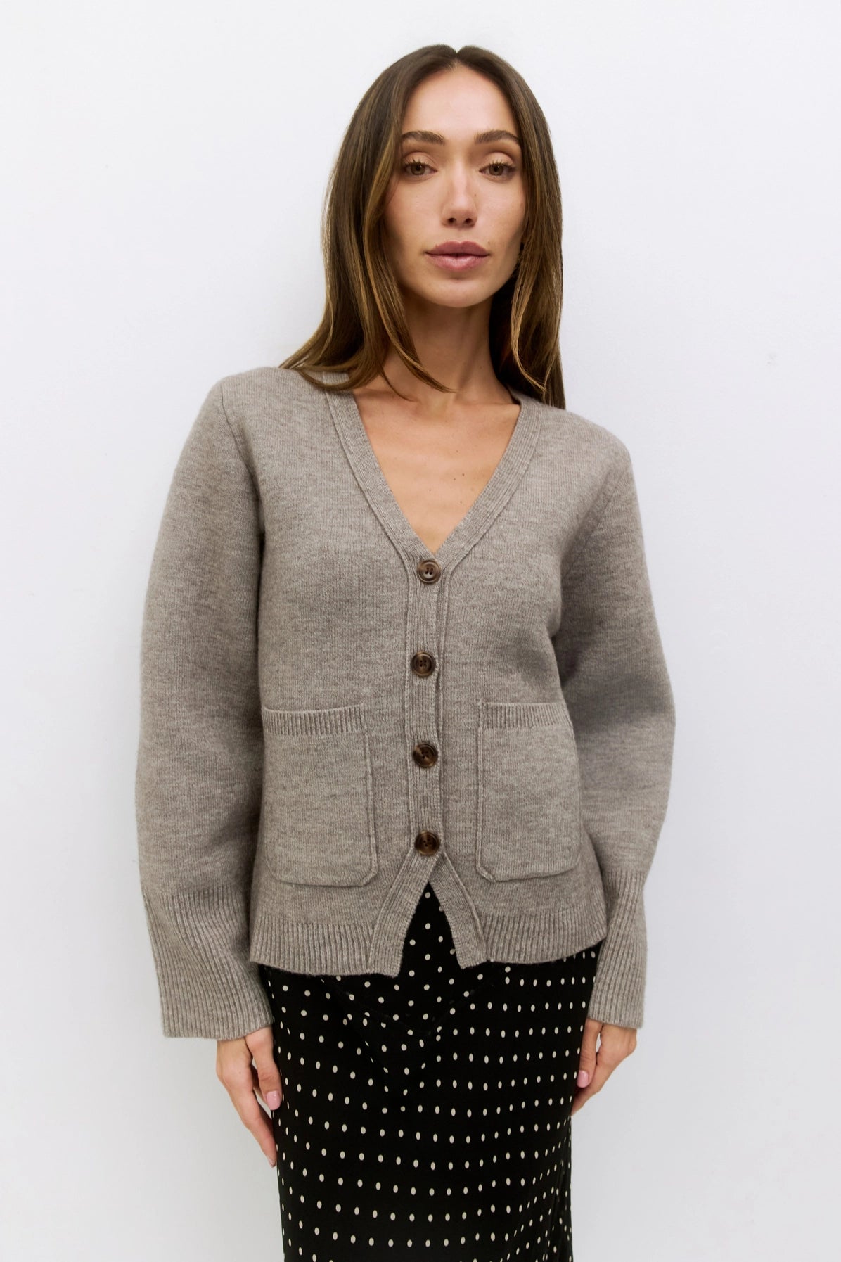 The Mona Cardigan | Wide Sleeve Fitted Cardigan