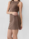 The Nikki Dress | Brushed Cotton Mini Dress BROWN-Dress-All Row-S-BROWN-Urbanheer