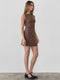The Nikki Dress | Brushed Cotton Mini Dress BROWN-Dress-All Row-S-BROWN-Urbanheer