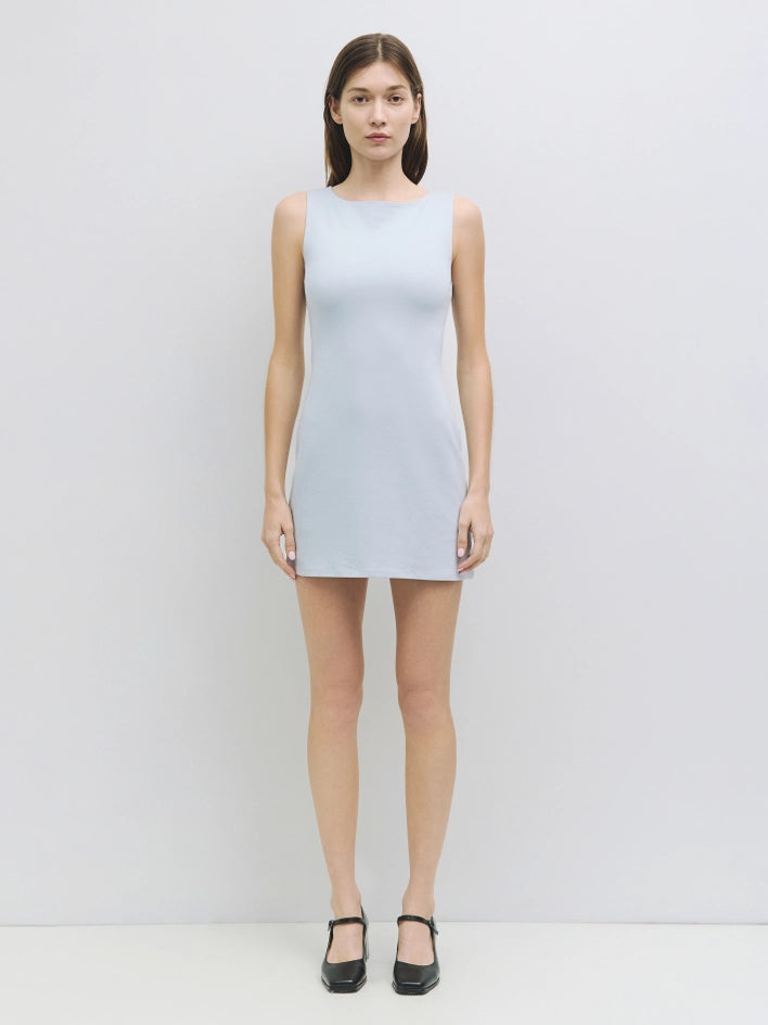 The Nikki Dress | Brushed Cotton Mini Dress LIGHT BLUE-Dress-All Row-S-LIGHT BLUE-Urbanheer