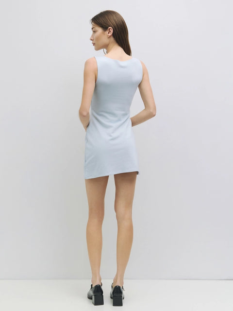 The Nikki Dress | Brushed Cotton Mini Dress LIGHT BLUE-Dress-All Row-S-LIGHT BLUE-Urbanheer