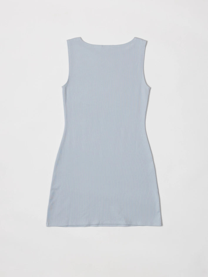 The Nikki Dress | Brushed Cotton Mini Dress LIGHT BLUE-Dress-All Row-S-LIGHT BLUE-Urbanheer