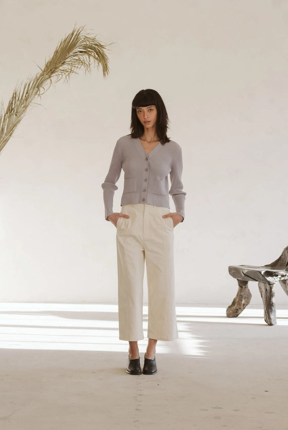 The Noor Cardigan | V-Neck Button-Down Cardigan-Cardigan-All Row-S-Urbanheer