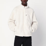 The North Face White zip-up fleece