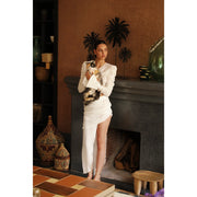 The Paper Linen Skirt-Skirt-Dor Raw Luxury-S-Off-White-Urbanheer