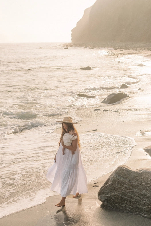 The Puglia Dress // Blanco-Dress-Beachwood Baby-Bust: 36-40" Length: 51"-Urbanheer