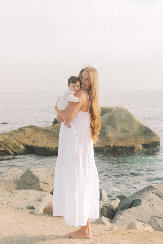 The Puglia Dress // Blanco-Dress-Beachwood Baby-Bust: 36-40" Length: 51"-Urbanheer