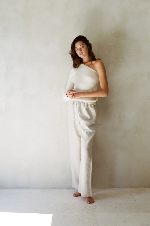 The Rania Top Cream-TOP-By Together-S-Cream-Urbanheer