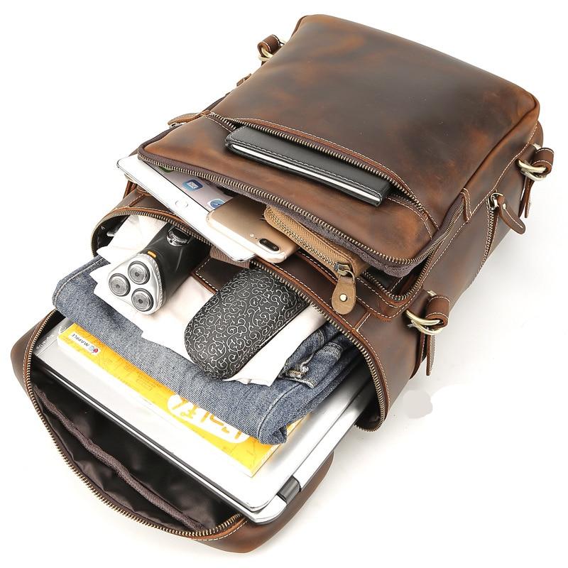 The Raoul Backpack | Handmade Vintage Leather Backpack-Backpack-Steel Horse Leather-Leather-39x28x13cm-Urbanheer