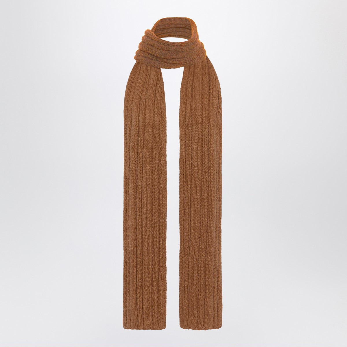 The Row Amios scarf in brown wool