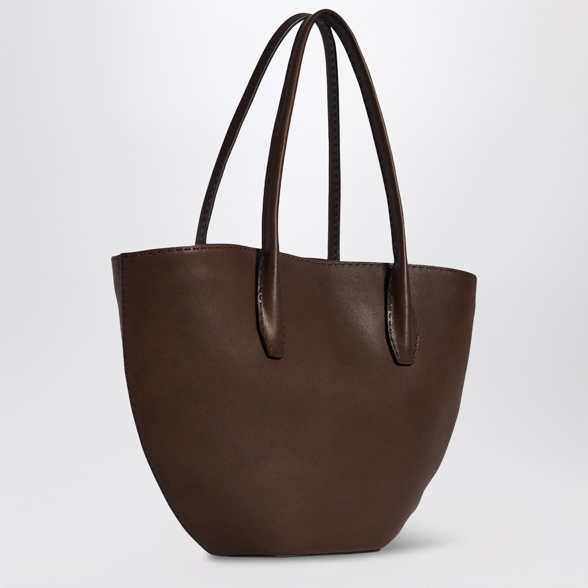 The Row Brown Alger tote bag in leather