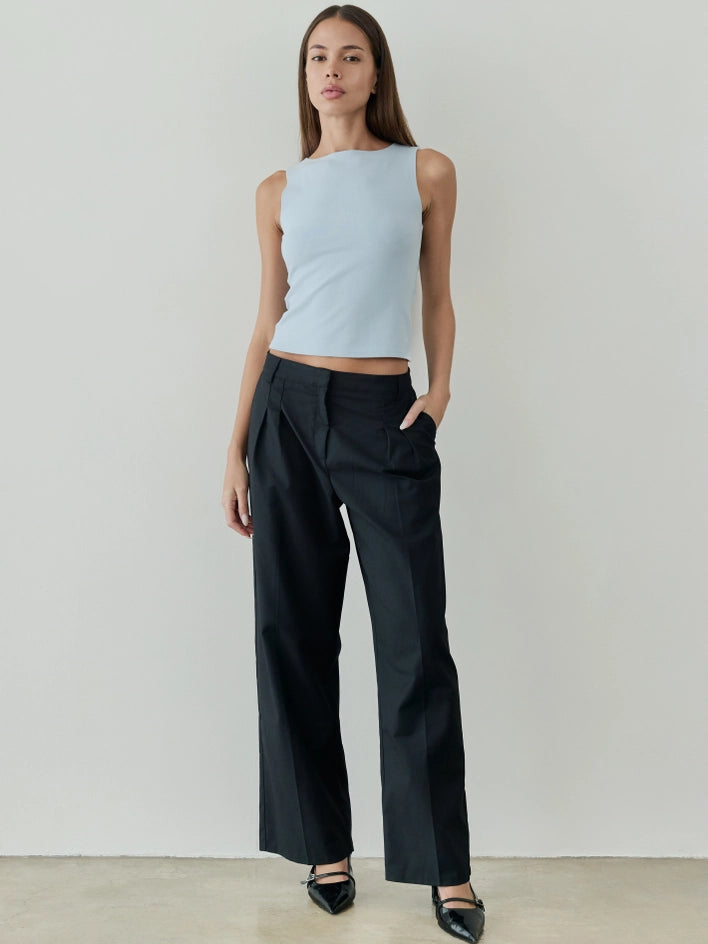 The Sidney Top | Brushed Knit Tank Top LIGHT BLUE-Tank Top-All Row-S-LIGHT BLUE-Urbanheer