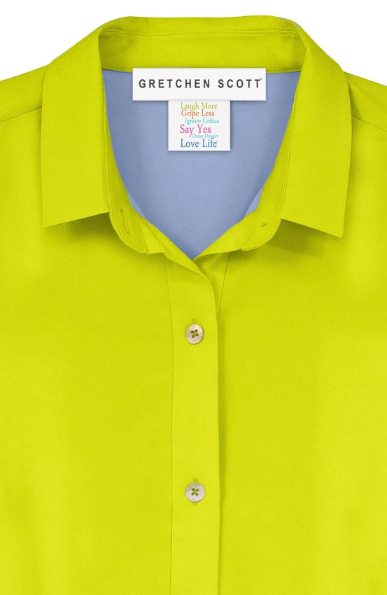 The Sophisticate Dress - Silky Heaven Lime-Dress-Gretchen Scott LLC-L-Lime-Urbanheer