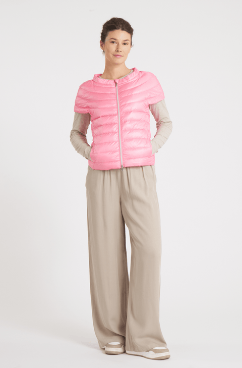 The St Ives | Down Vest | Bubble Gum Pink