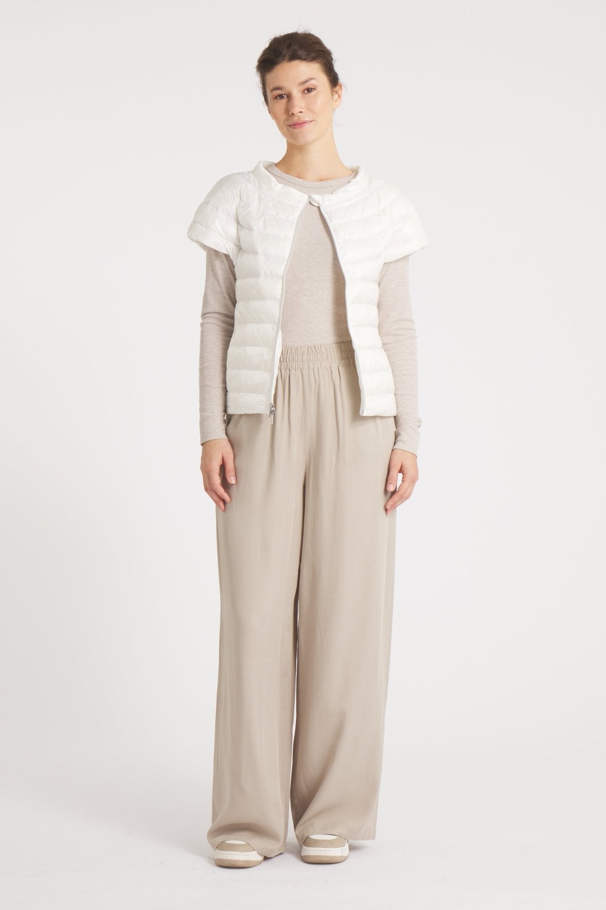 The St Ives | Down Vest | Ivory