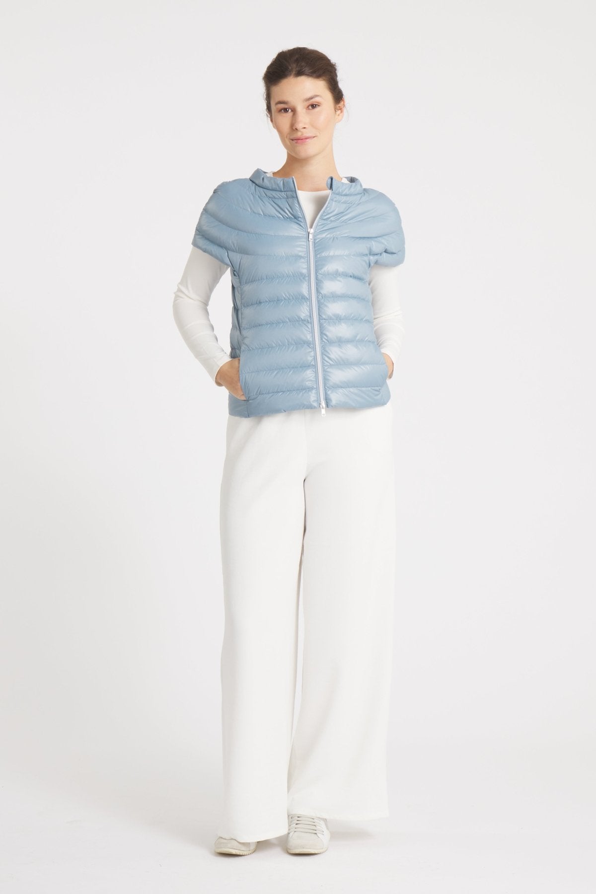 The St Ives | Down Vest | Steel Blue