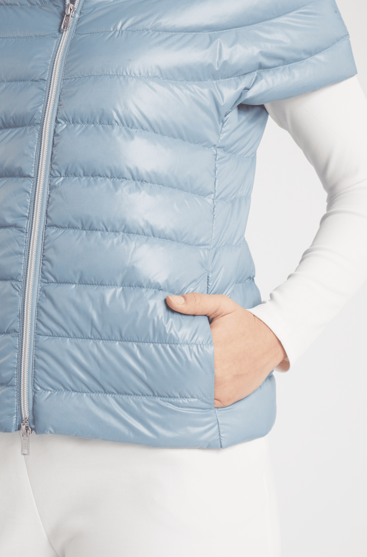 The St Ives | Down Vest | Steel Blue