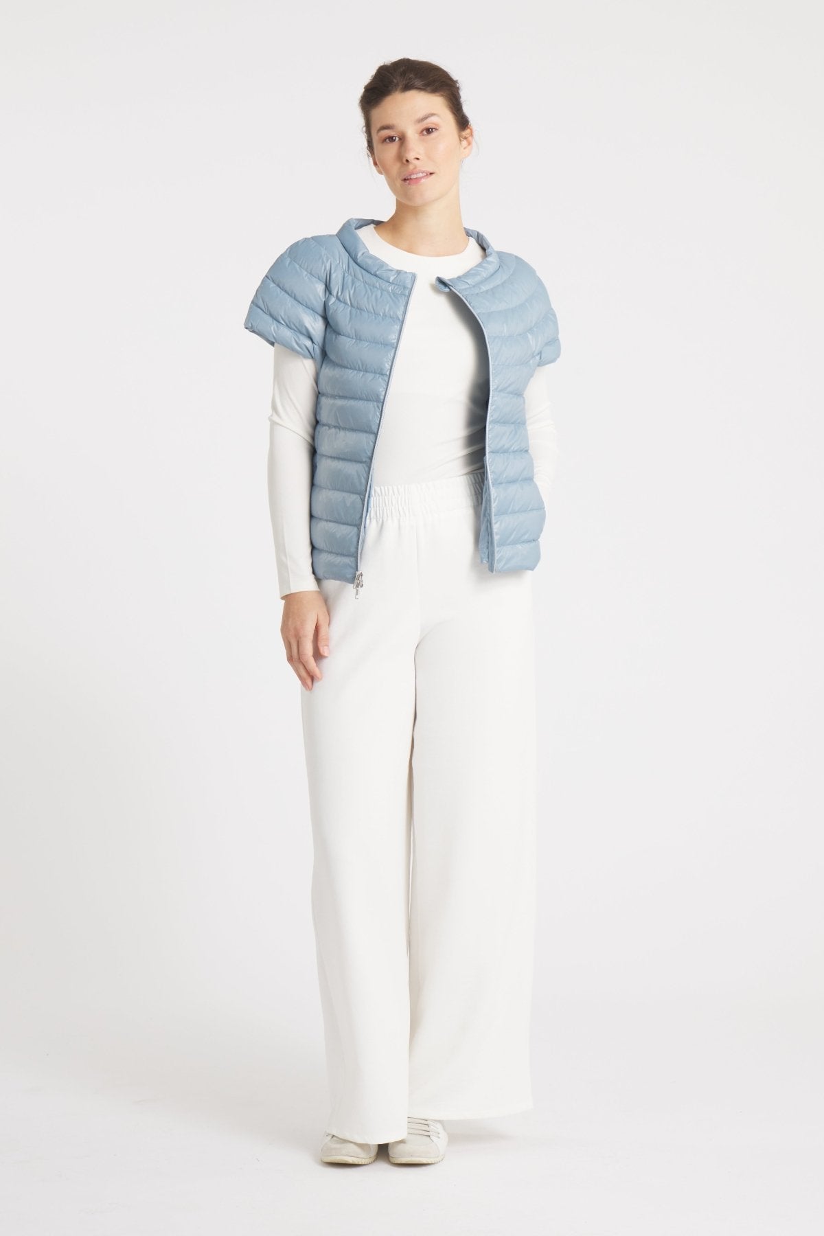 The St Ives | Down Vest | Steel Blue