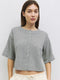 The Stacey Cardigan | Brushed Half Sleeve Cardigan HEATHER GREY-Cardigan-MOD REF-S-HEATHER GREY-Urbanheer
