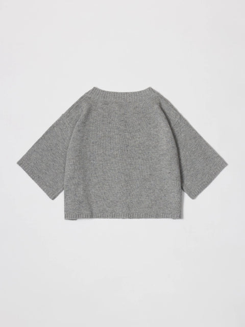 The Stacey Cardigan | Brushed Half Sleeve Cardigan HEATHER GREY-Cardigan-MOD REF-S-HEATHER GREY-Urbanheer