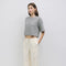 The Stacey Cardigan | Brushed Half Sleeve Cardigan HEATHER GREY-Cardigan-MOD REF-S-HEATHER GREY-Urbanheer