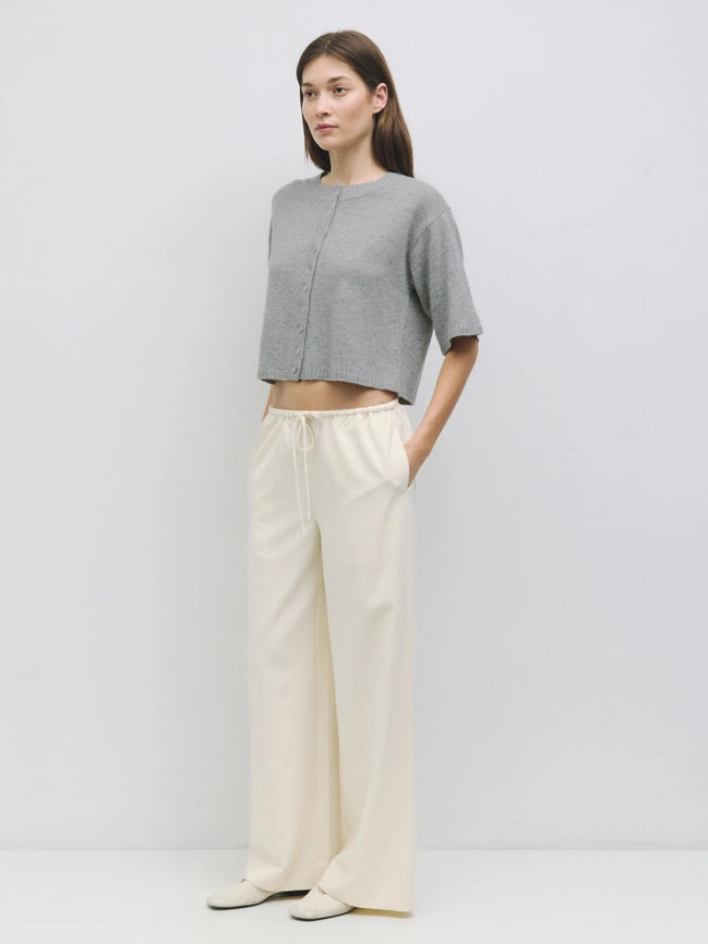 The Stacey Cardigan | Brushed Half Sleeve Cardigan HEATHER GREY-Cardigan-MOD REF-S-HEATHER GREY-Urbanheer