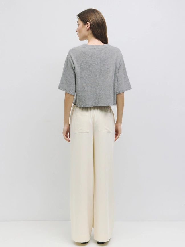 The Stacey Cardigan | Brushed Half Sleeve Cardigan HEATHER GREY-Cardigan-MOD REF-S-HEATHER GREY-Urbanheer