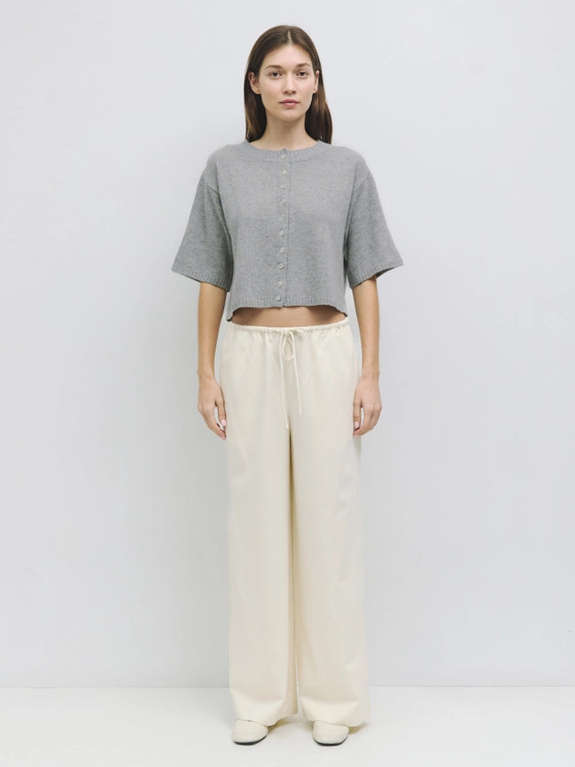 The Stacey Cardigan | Brushed Half Sleeve Cardigan HEATHER GREY-Cardigan-MOD REF-S-HEATHER GREY-Urbanheer