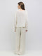 The Tala Sweater | Knit Sweater with Keyhole Neckline CREAM-Sweater-All Row-S-CREAM-Urbanheer