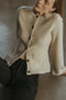 The Tyler Cardigan | Bell Sleeve Buttoned Cardigan Beige-Cardigan-MOD REF-S-Beige-Urbanheer