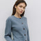The Tyler Cardigan | Bell Sleeve Buttoned Cardigan Blue-Cardigan-MOD REF-S-Blue-Urbanheer
