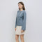 The Tyler Cardigan | Bell Sleeve Buttoned Cardigan Blue-Cardigan-MOD REF-S-Blue-Urbanheer