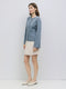 The Tyler Cardigan | Bell Sleeve Buttoned Cardigan Blue-Cardigan-MOD REF-S-Blue-Urbanheer