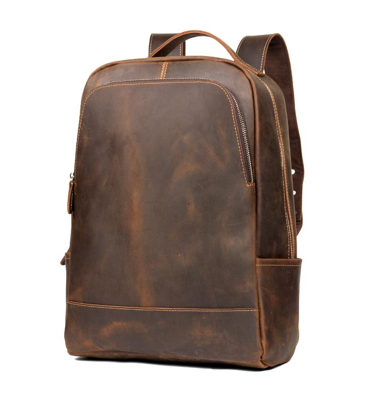 The Vernon Backpack | Genuine Vintage Leather Minimalist Backpack-Backpack-Steel Horse Leather-Leather-Urbanheer