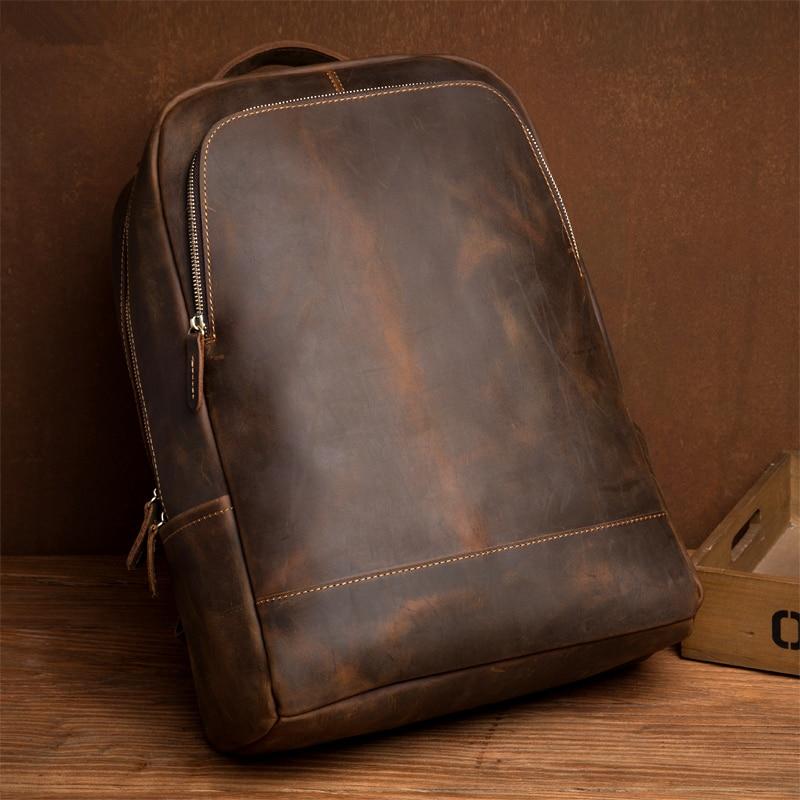 The Vernon Backpack | Genuine Vintage Leather Minimalist Backpack-Backpack-Steel Horse Leather-Leather-Urbanheer