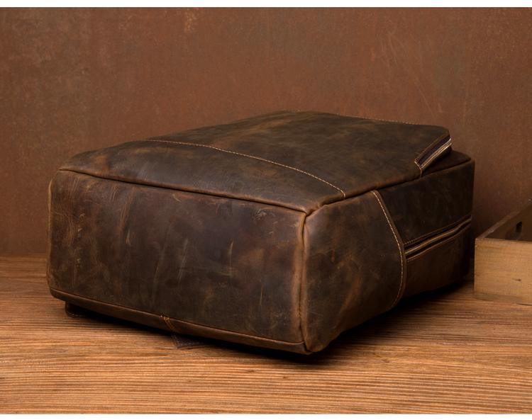 The Vernon Backpack | Genuine Vintage Leather Minimalist Backpack-Backpack-Steel Horse Leather-Leather-Urbanheer