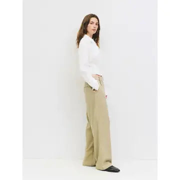 The Violeta Top | Tapered Button-Down Blouse