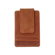 The Walden | Handmade Leather Front Pocket Wallet with Money Clip-Wallets-Steel Horse Leather-Leather-Brown-Urbanheer