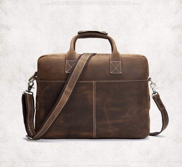 The Welch Briefcase | Vintage Leather Messenger Bag-Briefcases-Steel Horse Leather-Leather-Urbanheer