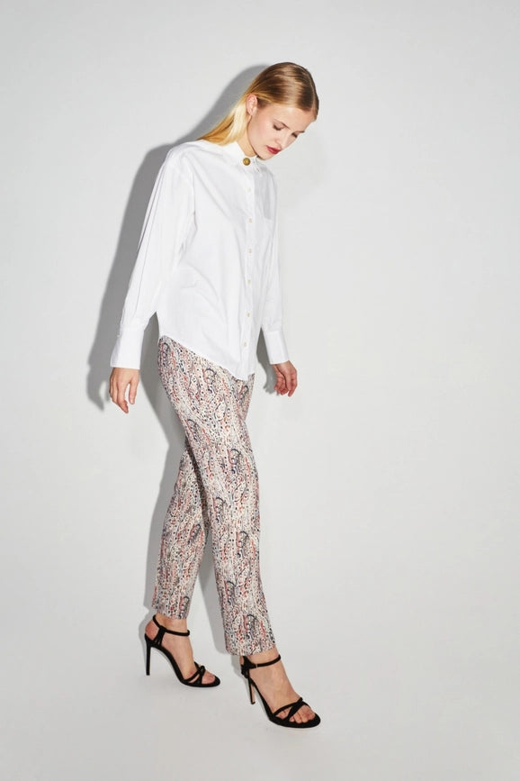 The White Iris Boyfit Shirt-Shirt-IMPREVU-XS-Urbanheer