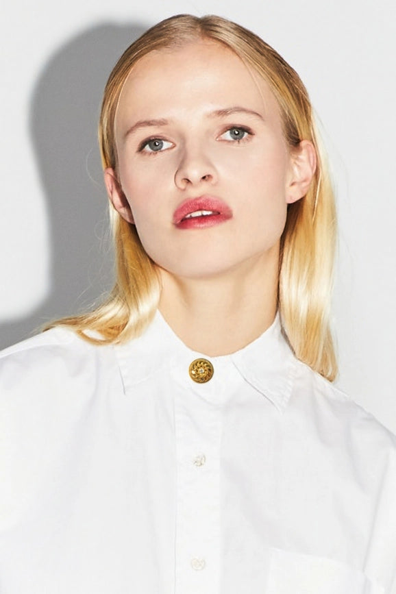 The White Iris Boyfit Shirt-Shirt-IMPREVU-XS-Urbanheer