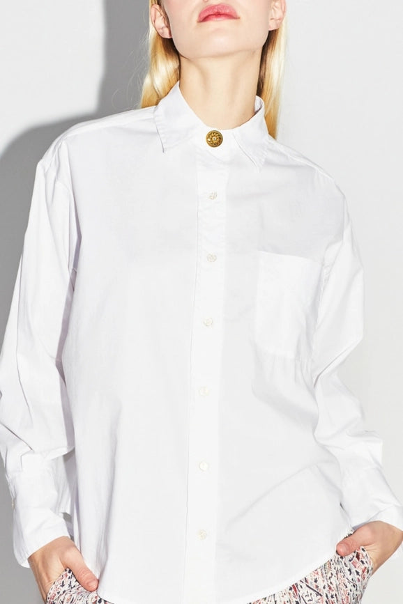 The White Iris Boyfit Shirt-Shirt-IMPREVU-XS-Urbanheer