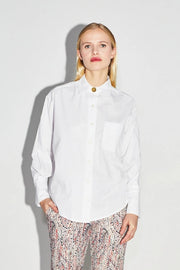 The White Iris Boyfit Shirt-Shirt-IMPREVU-XS-Urbanheer
